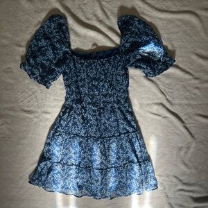 Blue Floral Dress